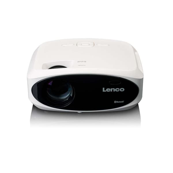 Full HD 1080P LCD-projektor med Bluetooth White