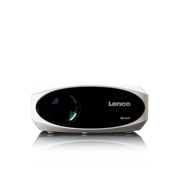 Full HD 1080P LCD-projektor med Bluetooth White