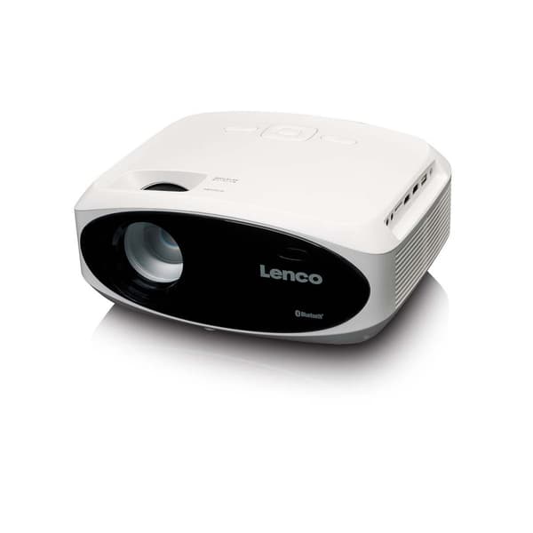 Full HD 1080P LCD-projektor med Bluetooth White