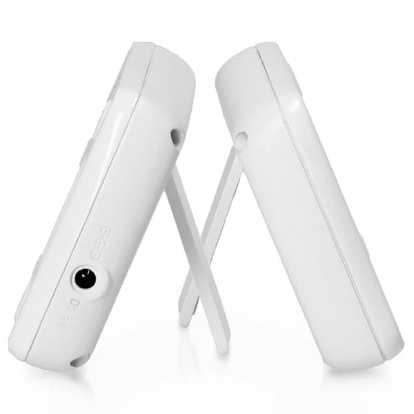 Babymonitor med kamera och 2,4" vit färgskärm