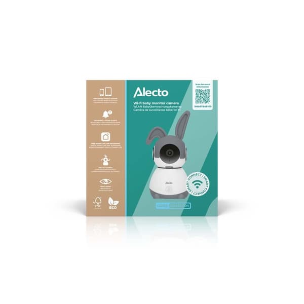 Wi-Fi babyvakt med kamera Vit/Taupe