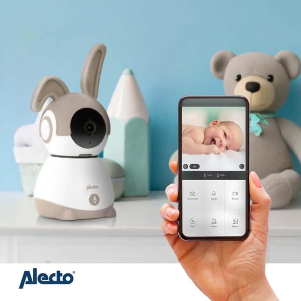 Wi-Fi babyvakt med kamera Vit/Taupe