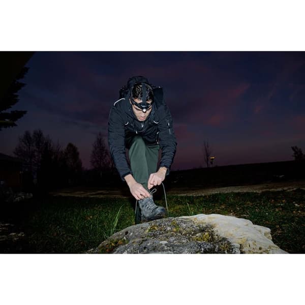 LuxPremium genopladelig LED hovedlygte KL 251 AF / Forlygte med CREE LED og rødt baglys
