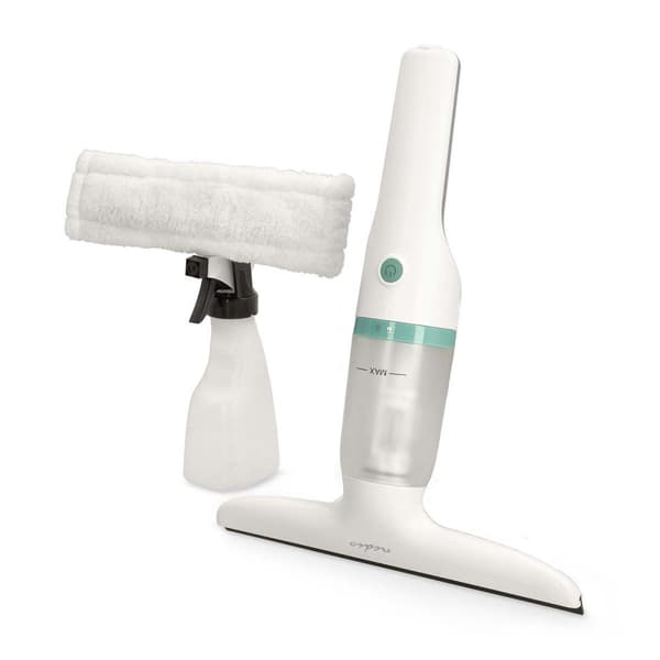 Fönsterdammsugare | 12 W | 1200 Pa | Kapacitet smutsvattentank: 60 ml | Avtagbar smutsvattentank | Grön/vit