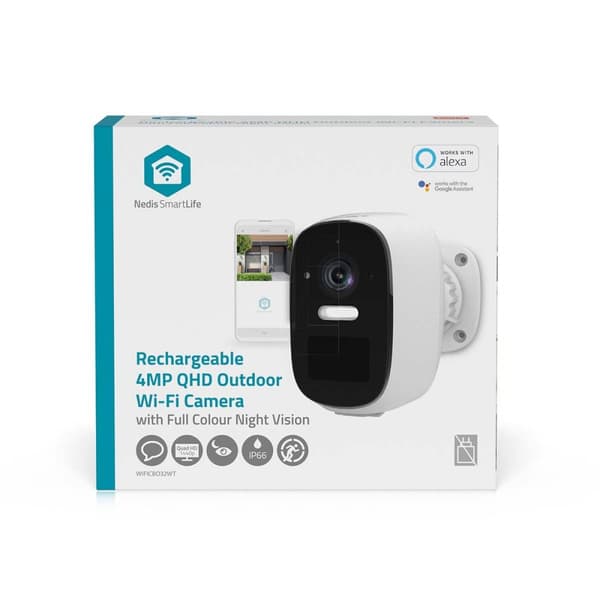 SmartLife Outdoor Camera | Wi-Fi | Valokeila | 4MP Quad HD 1440p / 2560x1440 | Panin kallistus | IP66 | Max. akun kesto: 10 kuukautta | Pilvitallennus