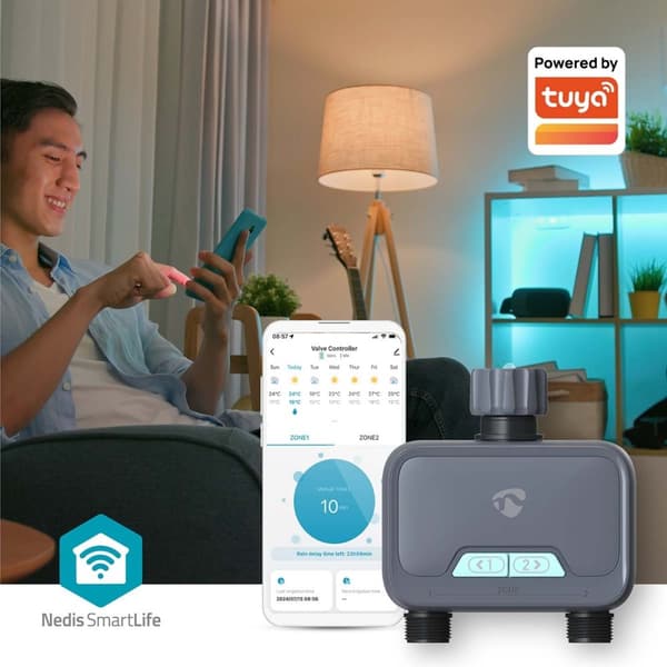 SmartLife Water Control | Bluetooth® | Akkukäyttöinen | IP54 | Suurin vedenpaine: 8 Bar | Android™ / IOS
