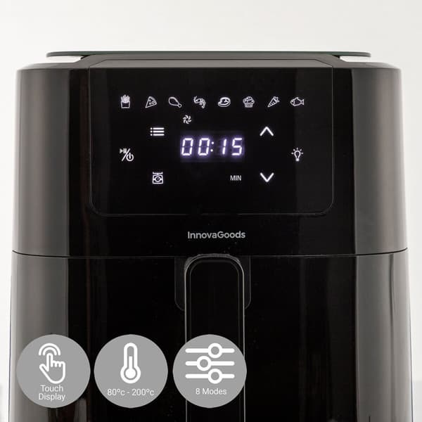 Air Fryer med vægt InnovaGoods Fryinn Balance 5000 Sort 1500 W 5 L Rustfrit stål