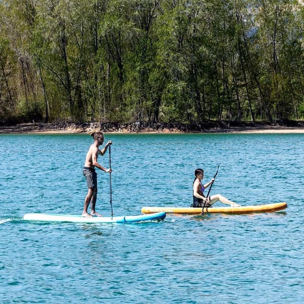 2-i-1 oppblåsbart padlebrett med sete og tilbehør Siros InnovaGoods 10'5" 320 cm