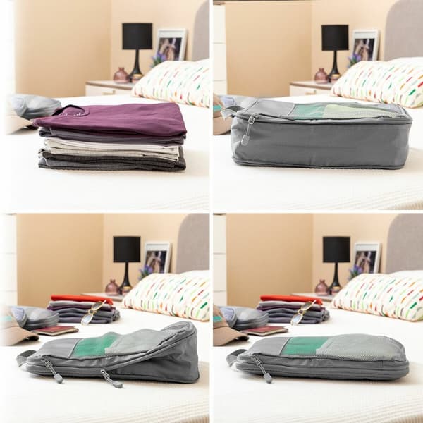 Kuffert Organizer Kompressionstasker Compakube InnovaGoods 4 stk