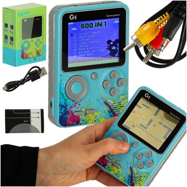 Retro mini bærbar spillkonsoll