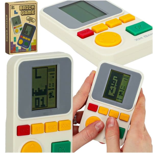 Elektroniskt arkadspel bärbar konsol vit
