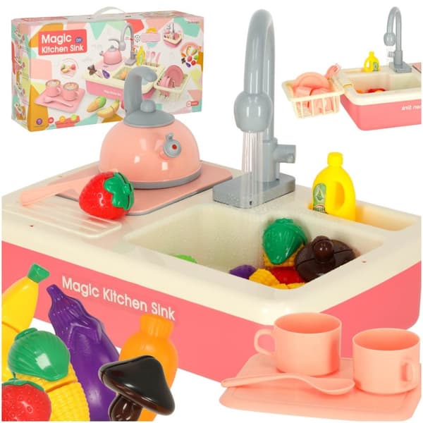 Babyvask med tilbehør XXL rosa