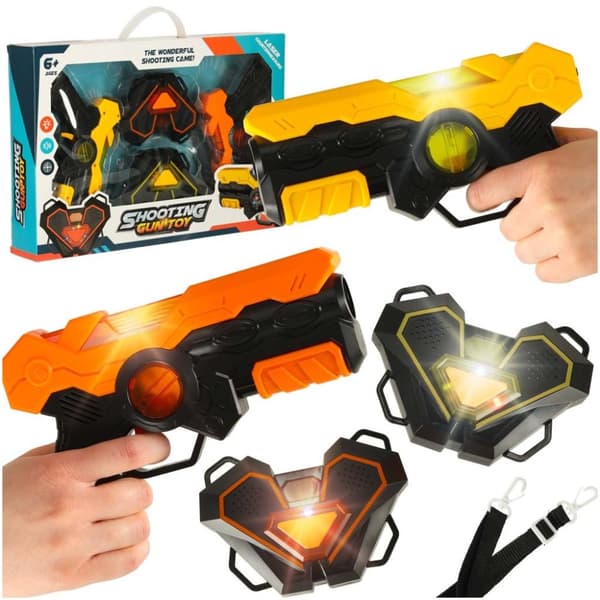 Laser paintball pistol med infrarødt målsæt af 2 stk.