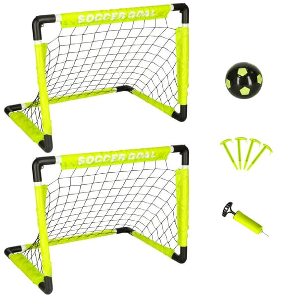 Fotballmål lite sett med pumpeball