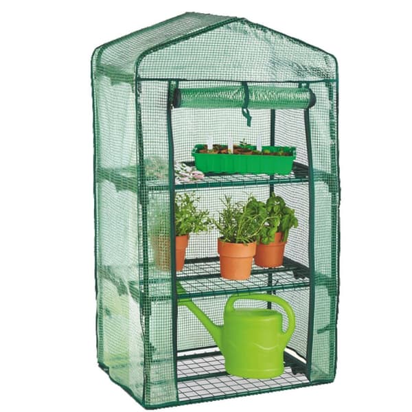 Trädgårdsväxthus med tre hyllplan 69x49x125 5245