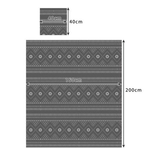 Filt 1,6x2m + 2x örngott Ruhhy 22598