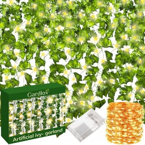 Konstgjord murgröna + LED Gardlov 24538