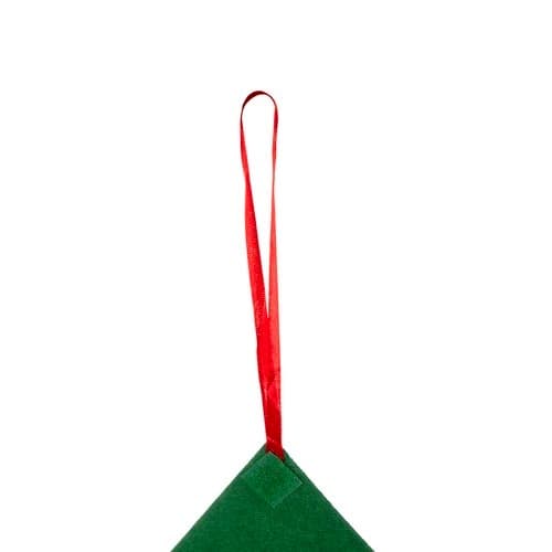 Filt julgran med ornament 24856