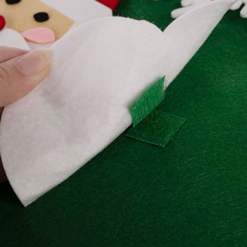 Filt julgran med ornament 24856