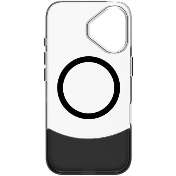 Magdual MagSafe -yhteensopiva kotelo iPhone 16 Black + Transparent