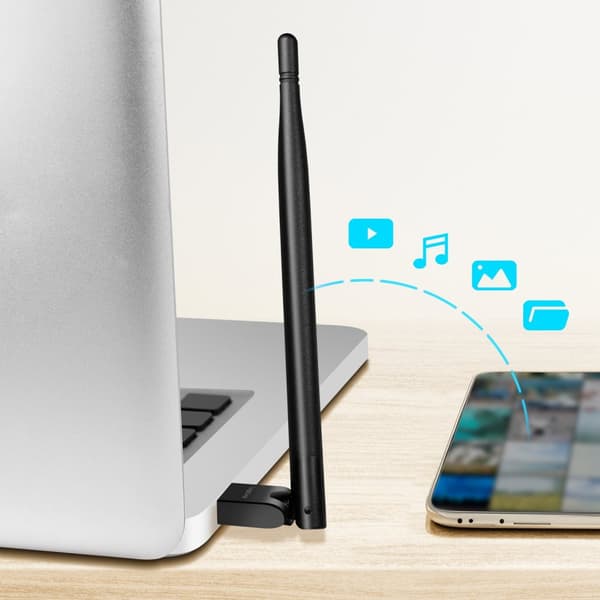 USB-adapter Bluetooth 5.3 med antenne 150 m