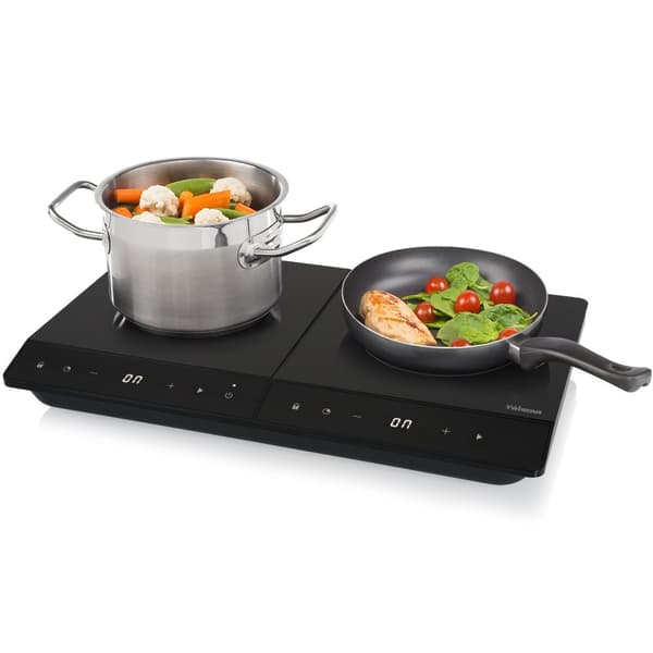 Induktionsplade Dobbelt IK-6162 19&16cm LCD Touch