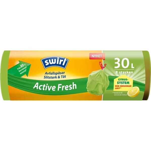 Jätepussi Active Fresh 30l 12 kpl DFP