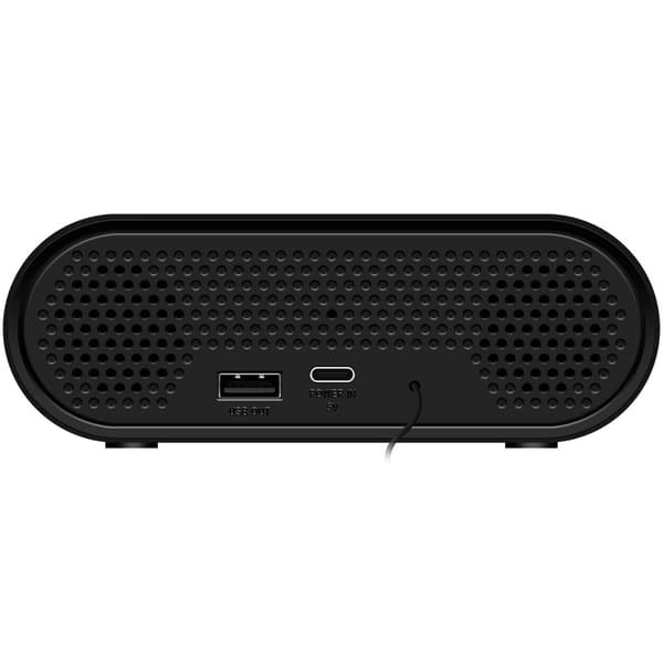 Clock Radio Temp/Fugtighed USB-C/Batteridrift Sort
