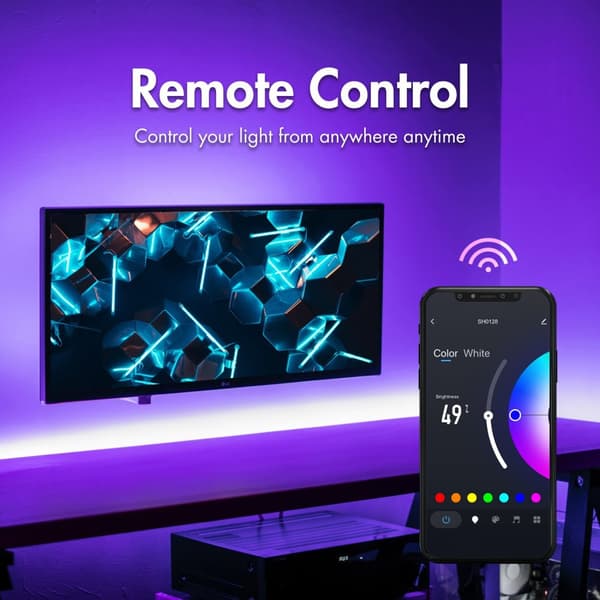 Smart RGB+CCT (RGB + Varm-kølig hvid) Lys-strip 5m WiFi Tuya