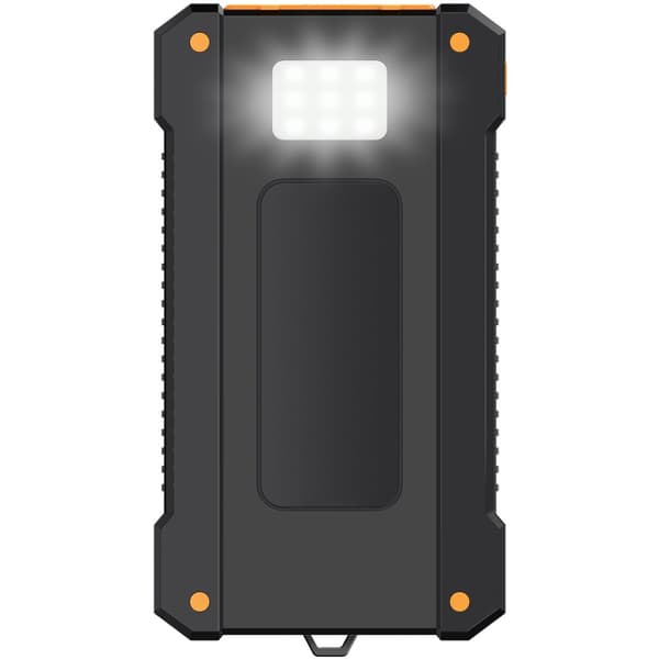 Solar Powerbank 10 000 mAh 2xUSB-A + USB-C inn/ut 12W