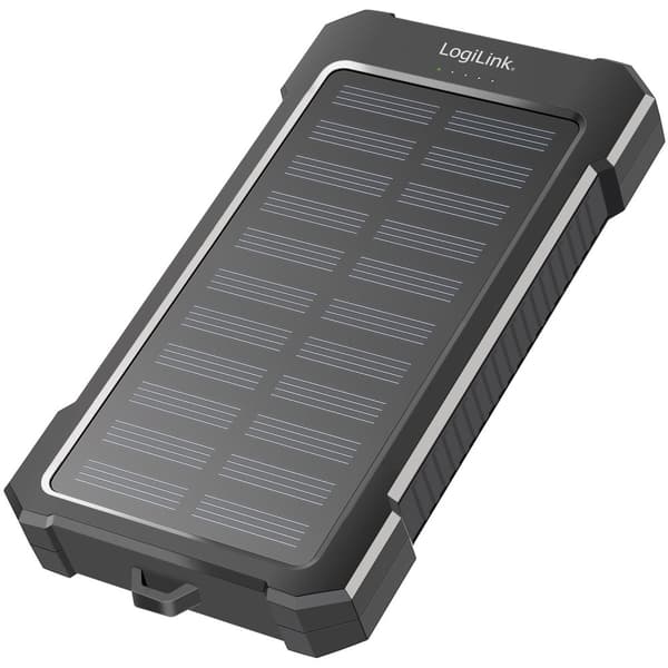Solar Powerbank 10 000 mAh 2xUSB-A + USB-C inn/ut 12W