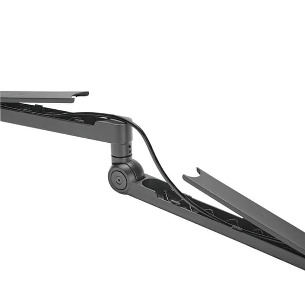 Professionel studiemikrofonarm med kabelstyring Aluminium Sort