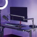 Miniatyrbillede 8 af 8: Professionel studiemikrofonarm med kabelstyring Aluminium Sort