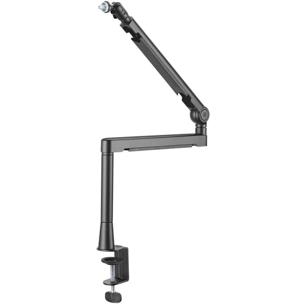 Professionel studiemikrofonarm med kabelstyring Aluminium Sort