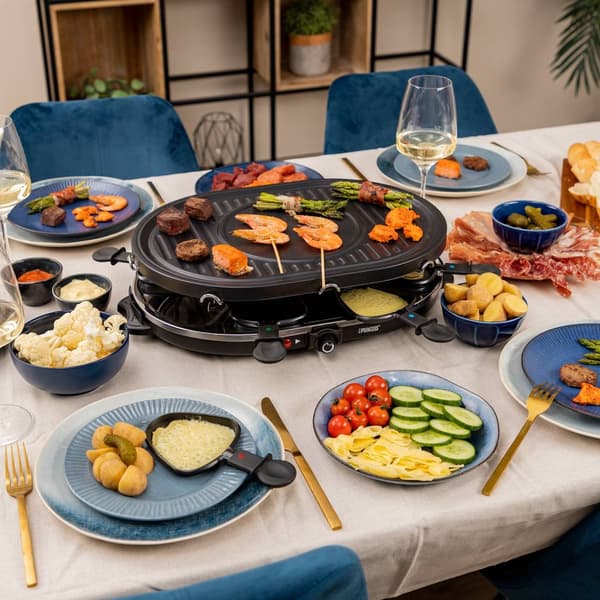 Raclette 8 Oval Grill Party 162700 43X30cm grillplate