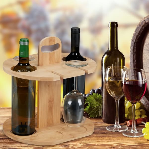 Vinflasker i bambus