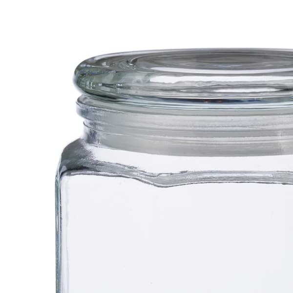 sæt med 6 opbevaringsglas med låg 1300 ml
