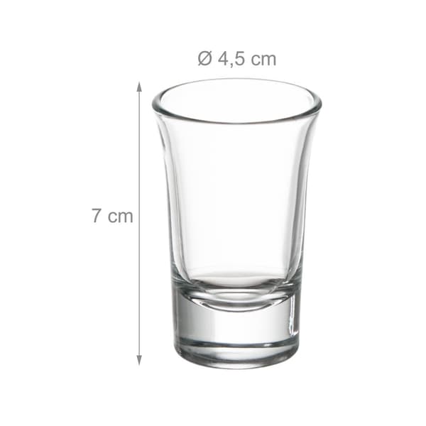 Spritkarta i bambu med 6 glas