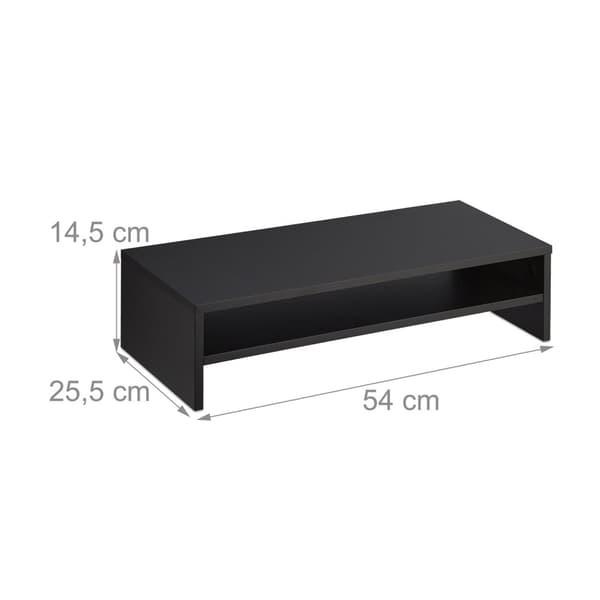 Monitorstativ med ekstra hylde