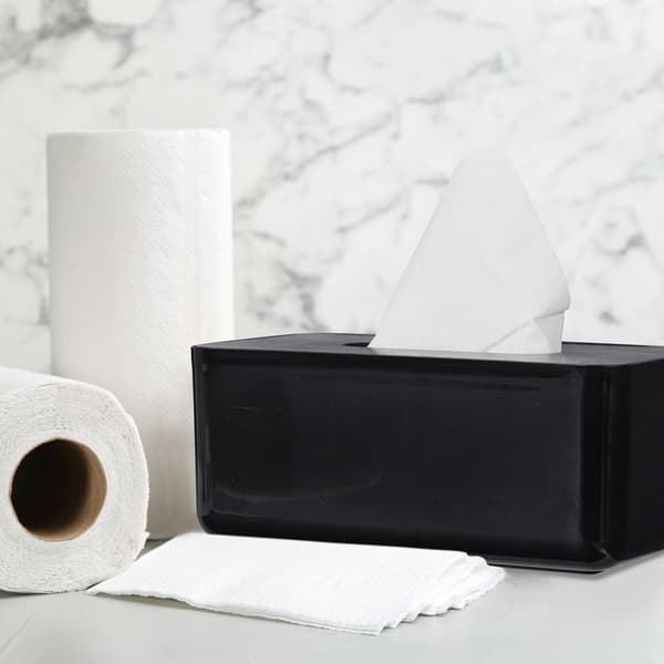 Tissue box med bambus låg