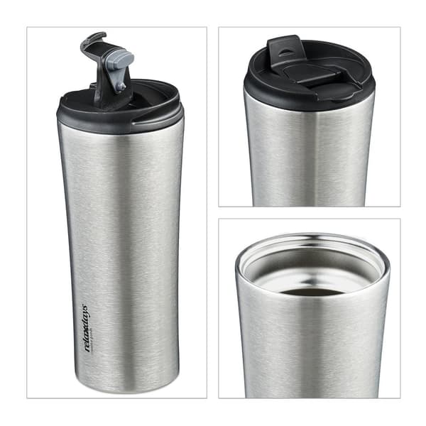 Ruostumattomasta teräksestä valmistettu termosmuki 400 ml