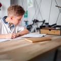 Miniatyrbilde 3 av 7: Organisasjonsboks for skrivebord i bambus