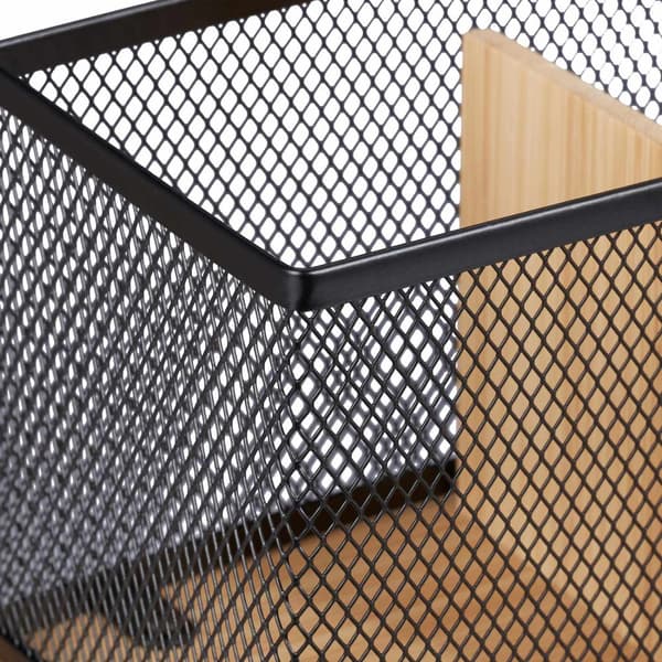 Penneholder i bambus og mesh