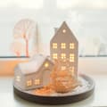 Miniatyrbild 3 av 8: Värmeljushus keramik