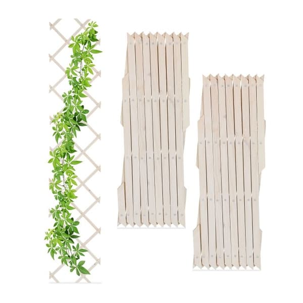 Uttrekkbart espalier i tre, sett med 3
