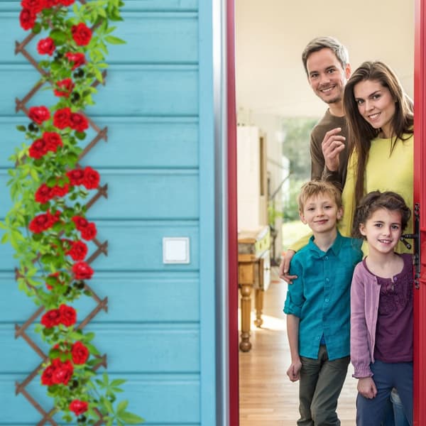 Uttrekkbart espalier i tre, sett med 3