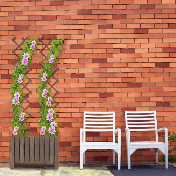 Uttrekkbart espalier i tre, sett med 3