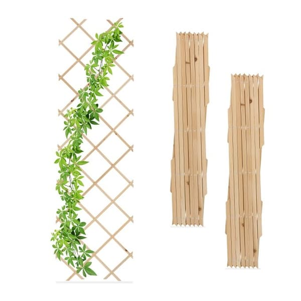 Uttrekkbart espalier i tre, sett med 3