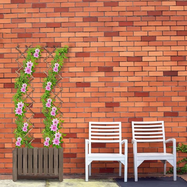 Uttrekkbart espalier i tre, sett med 3