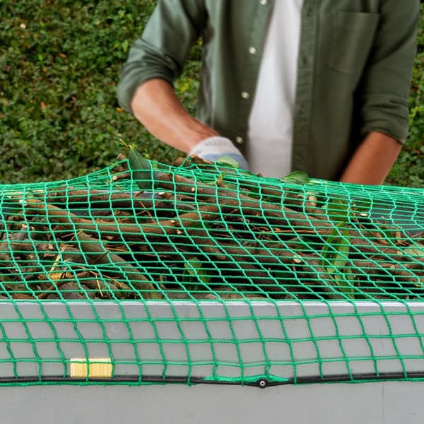Grönt släpvagnsnät 2,3 x 3,5 m